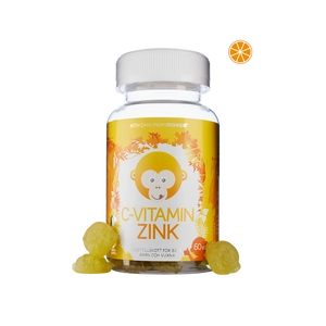 Monkids™ C-vitamin + Zink Apelsin smak