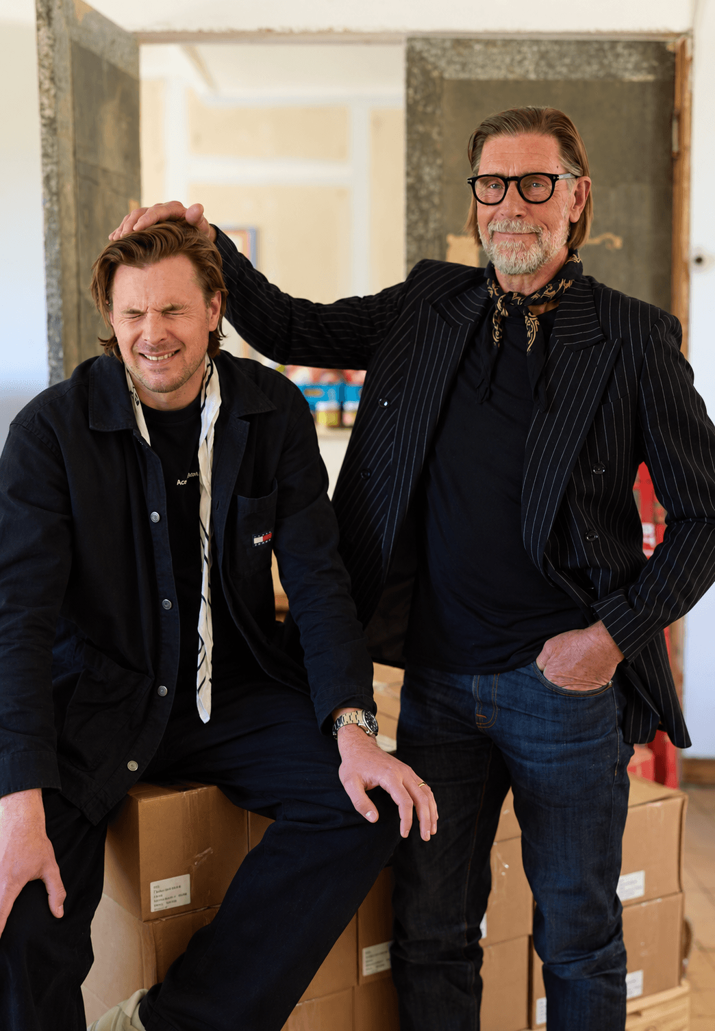 Pelle och Christopher Larsson