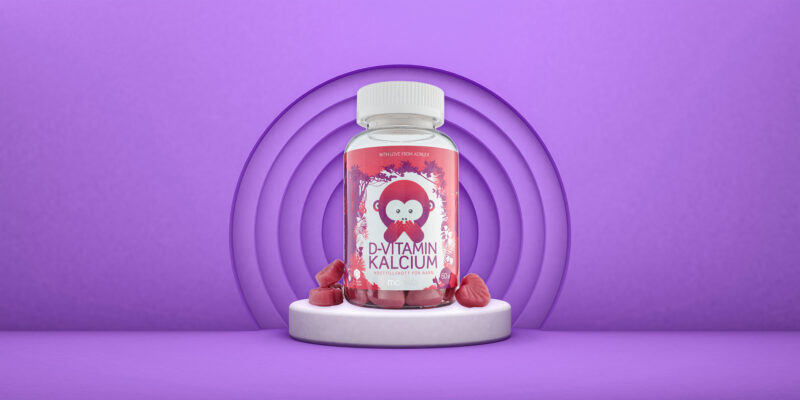 Bild Monkids™ D-vitamin Kalcium display