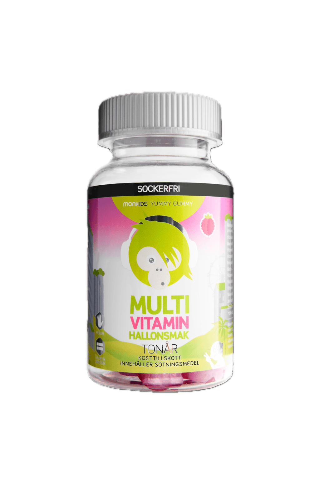 Multivitamin Tonår Sockerfri Hallon