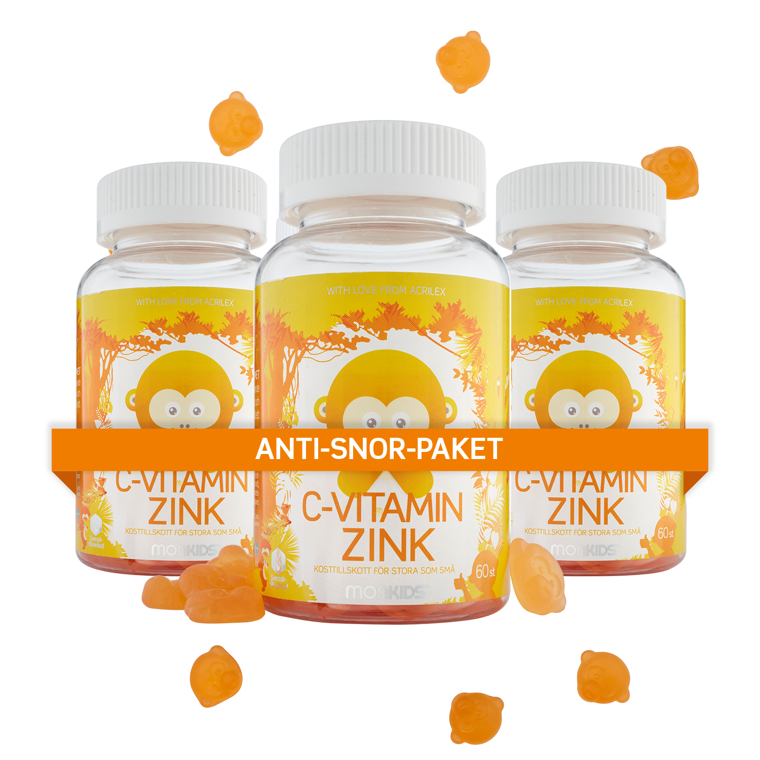anti-snor-paket 3 x C-vitamin + Zink