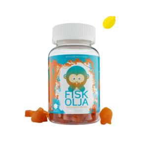 Monkids™ Fiskolja Citron smak (Omega–3) barn vitaminer