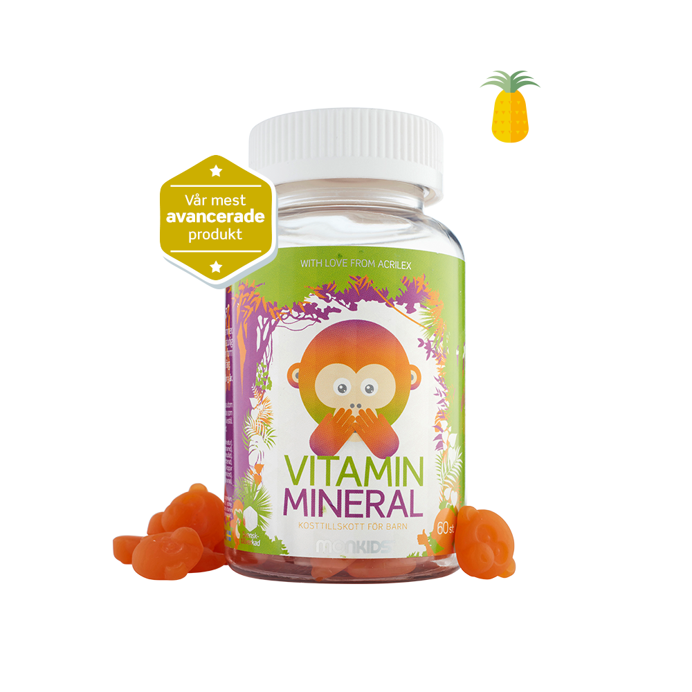 Monkids™ Vitamin + Mineral Ananas smak