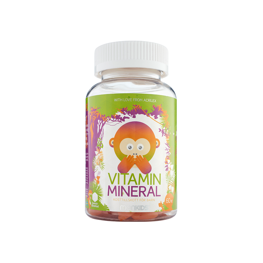 Monkids™ Vitamin + Mineral Ananas framsida